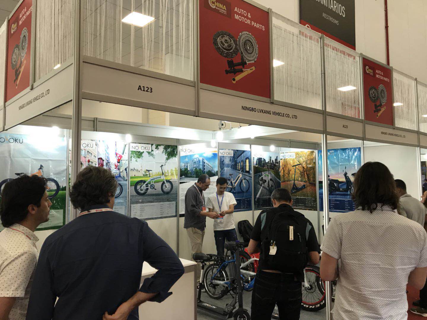 Ningbo Lvkang Vehicle Co., Ltd attended the electric bike exhibition in Brazil in the middle of September.